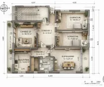 Apartament 4 camere, 114.6 mp , Garaj 25mp in Zona Gruia / C