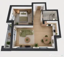 Apartament 2 camere 58.42 mp Cluj zona Centrala bloc NZEB