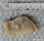 Felie de geoda sau agata cu cuart drusic 8 cm.