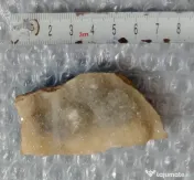 Felie de geoda sau agata cu cuart drusic 8 cm.