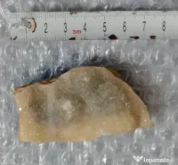 Felie de geoda sau agata cu cuart drusic 8 cm.