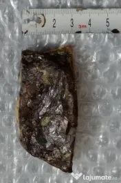Felie de geoda sau agata cu cuart drusic 8 cm.