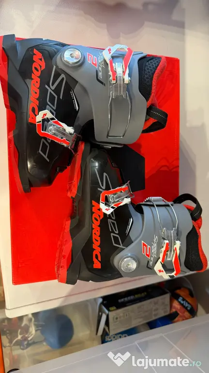 Clapari schi copii Nordica Speedmachine J2 - 17.5 - Flex 35