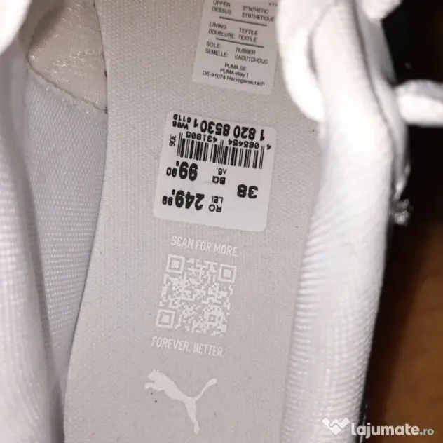 Adidași Puma, damă, Nou, 38,