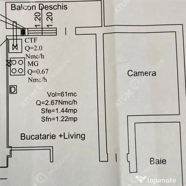 Apartament 2 camere balcon si 2 locuri parcare pod zona LIDL - Sibiu (Sibiu)