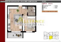 Metrou Berceni | Apartament 2 camere tip studio | 46 mp 
