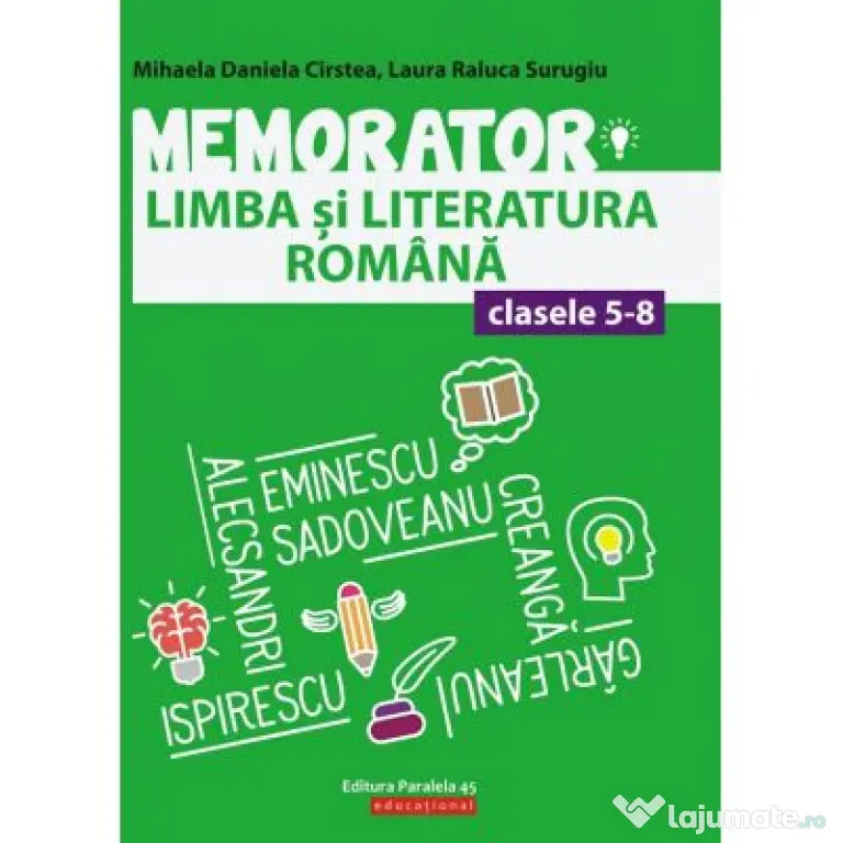 Memorator de limba si literatura romana pentru clasele 5-8 - Mihaela Daniela Cirstea