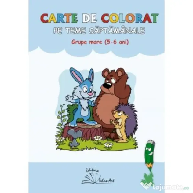 Carte de colorat pe teme saptamanale, grupa mare
