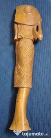 Statueta lemn de teak "Femeie balineza" 55 cm. cu defect