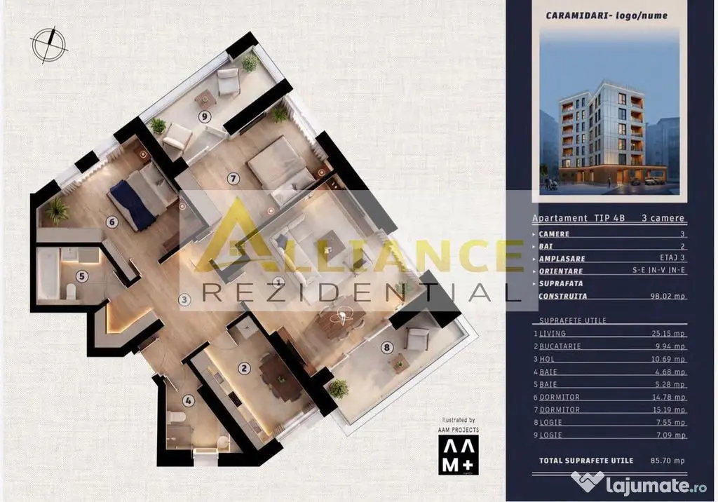 10 MINUTE METROU TIMPURI NOI - APARTAMENTE DE VANZARE - Bucuresti (Bucuresti-Ilfov)