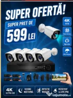 Vindem si Montam Camere Supraveghere Video KIT Complet 4/8/12 CAMERE