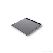 Raft fix 19", 1u, 300mm, fixare fata in 2 puncte, sarcina 30kg, culoare gri ral 7035 - dateup 