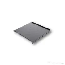 Raft fix 19", 1u, 300mm, fixare fata in 2 puncte, sarcina 30kg, culoare gri ral 7035 - dateup