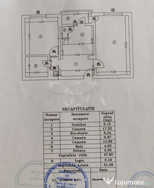 2 camere, decomandat, et 2/8, bloc din 1982- Drumul Taberei - Bucuresti (Bucuresti-Ilfov)