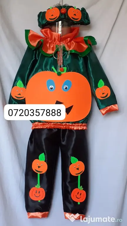 Costum Dovlecel pentru copii 7-8-9 ani,175 lei