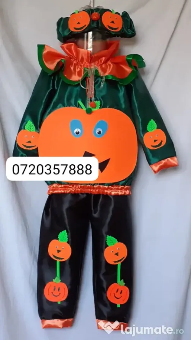 Costum Dovlecel pentru copii 7-8-9 ani,175 lei