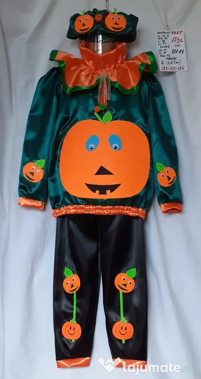 Costum Dovlecel pentru copii 7-8-9 ani,175 lei
