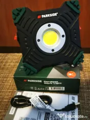 Proiector LED Parkside HG11769, 20W cu acumulator – ideal șantier / camping 
