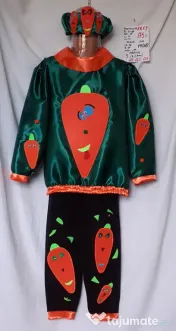 Costum Morcov pentru copii 6-7-8-9 ani 