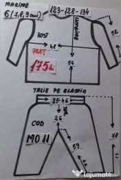 Costum Morcov pentru copii 6-7-8-9 ani 