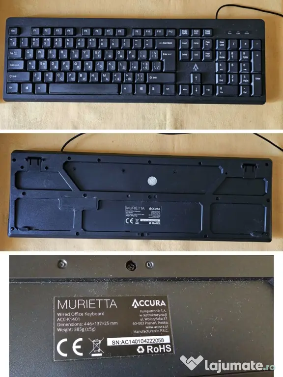 2 Tastaturi cu fir USB + 1 mouse wireless