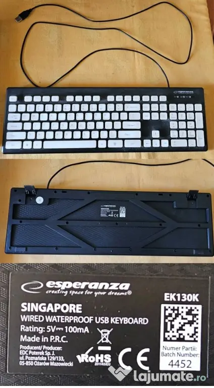 2 Tastaturi cu fir USB + 1 mouse wireless