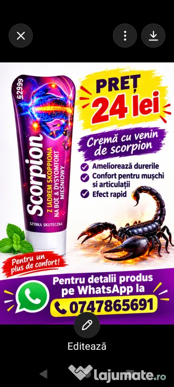 Cremă masaj terapeutic