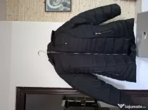 Geaca dama de iarna groasa cu blana neagra!