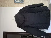 Geaca dama de iarna groasa cu blana neagra! 