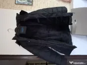 Geaca dama de iarna groasa cu blana neagra! 
