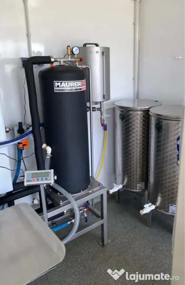 Linie mobilă producție suc mere – presă -pasteurizator - Bag-in-Box–remorcă 2021