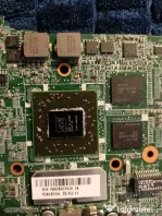 Placa de baza laptop cu procesor și placa video ATI