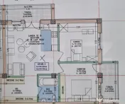 Apartament 3 camere, 64,5 mp + terasă, Zona de Sud, finisaj 