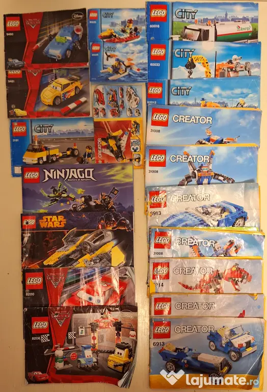 Piese LEGO originale Technic, City, Creator, Star Wars, Ninjago, Cars