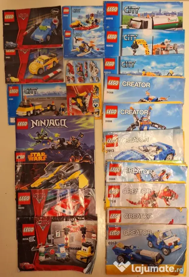 Piese LEGO originale Technic, City, Creator, Star Wars, Ninjago, Cars