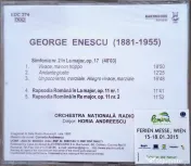 CD Audio - George Enescu (Sigilat/Stare impecabilă)
