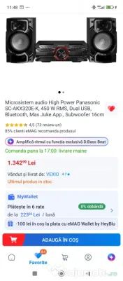 Sistem audio/combină Panasonic