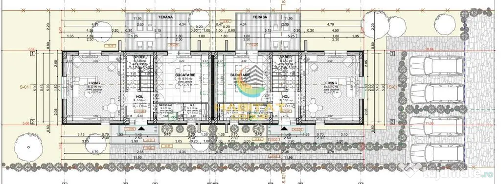 Casa individuala 5 camere- teren 200mp- Scolii - Popesti Leordeni (Bucuresti-Ilfov)