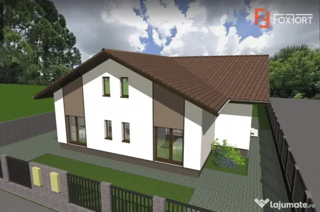 Teren intravilan pretabil constructii, autorizatie + fundati - Giarmata Vii (Timis)