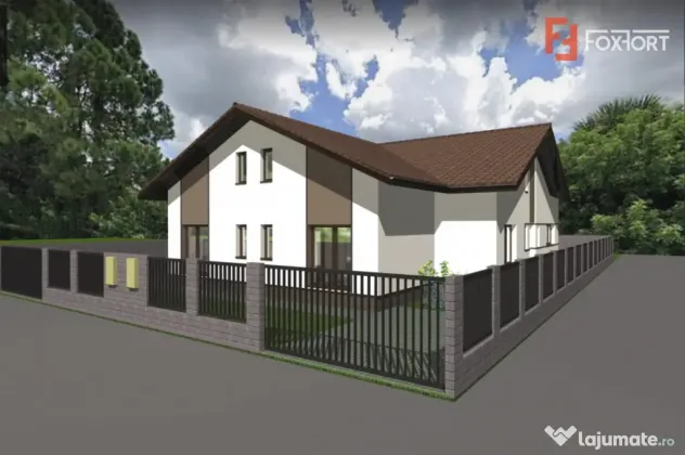 Teren intravilan pretabil constructii, autorizatie + fundati - Giarmata Vii (Timis)