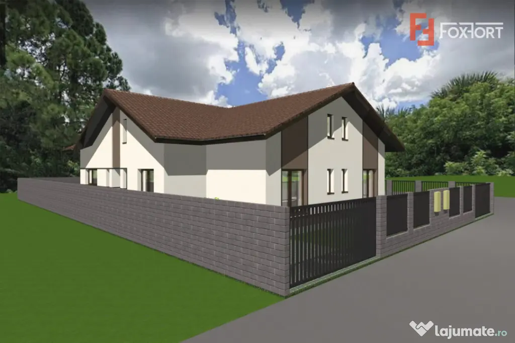 Teren intravilan pretabil constructii, autorizatie + fundati - Giarmata Vii (Timis)