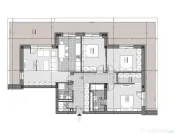 Penthouse cu 4 camere, terasă de 57 mp, priveliște - Kasper Coresi 