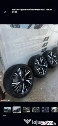 Jante originale Nissan Qashqai Tekna 19” + anvelope Bridgestone Turanza T005 