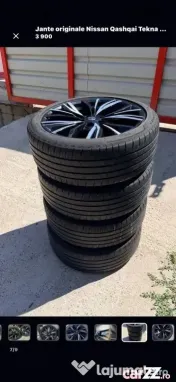 Jante originale Nissan Qashqai Tekna 19” + anvelope Bridgestone Turanza T005 