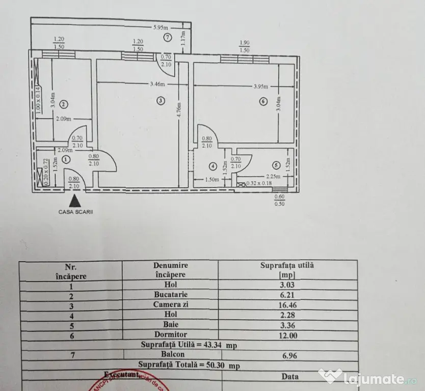 Apartament 2 camere cu balcon generos, zona Centrala- Pietricica - Piatra-Neamt (Neamt)
