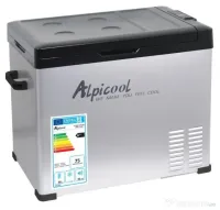 Frigider Auto Alpicool 50L, Compresor, 12/24V, 230V, -20 Grade Celsius