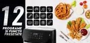 Friteuza Aer Cald (Airfryer), 9 litri, + Hartie de copt AirFryer 50 buc 