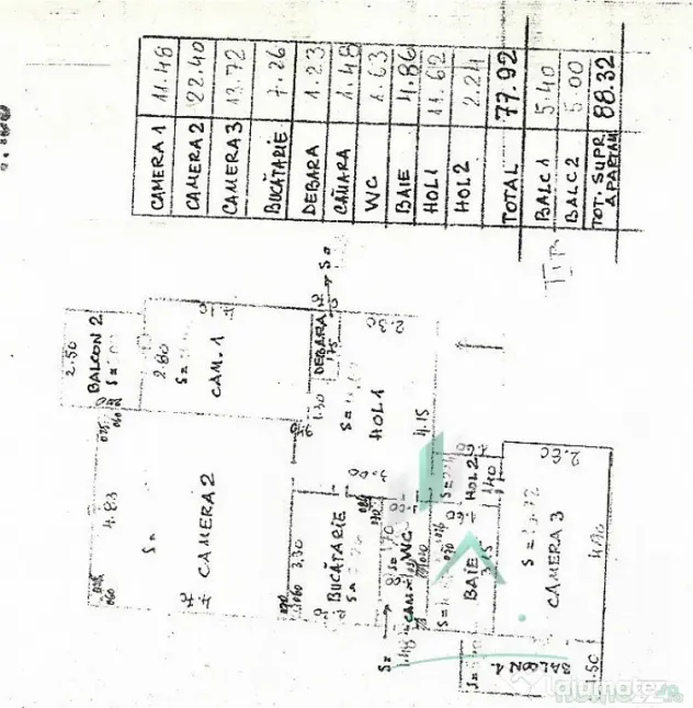 Apartament 3 camere, 80 mp, Calea Manastur - Cluj-Napoca (Cluj)