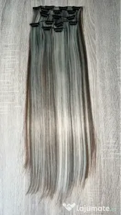 Extensii par nuanta blond natural clip-on - set complet 