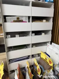 Raft MDF Pal Alb pentru vanzare vrac 12 sertare 